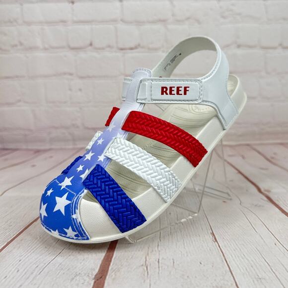Reef Water Beachy Americana 24 Kids Sandals Size 2 - Picture 3 of 11